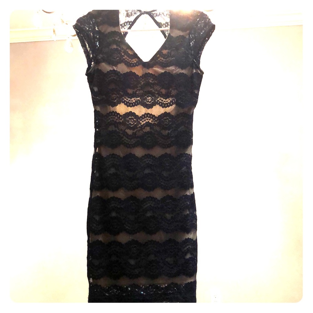 Lacey navy blue dress